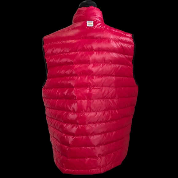 Hudson's Bay Red Olympic Down Canada Men's Puffer Vest Size L - Picture 3 of 9